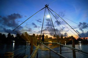 Riverine offers a unique experience with its Chinese fishing net and cage fish farm